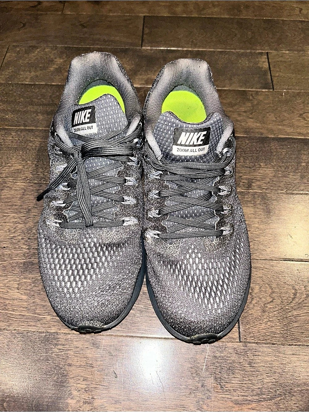 Nike Zoom All Out Low Athletic Sneakers Black & Gray size 8.5
